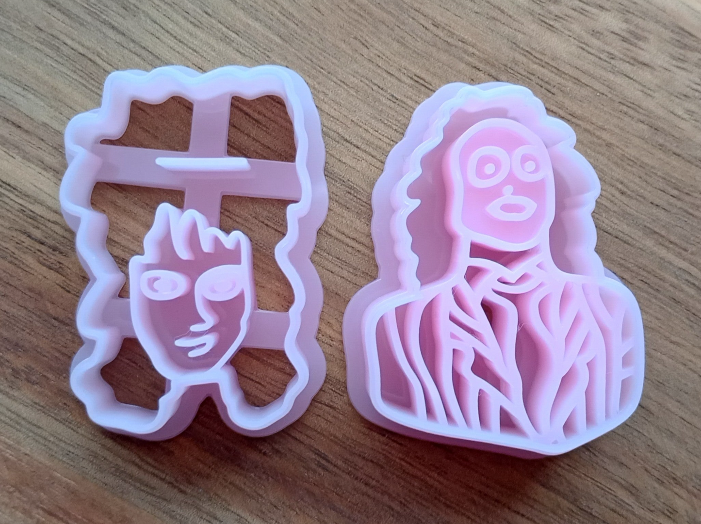 Beetle Juice | Lydia | Halloween Man And Woman | Scary Movie Characters | Polymer Clay Cutter