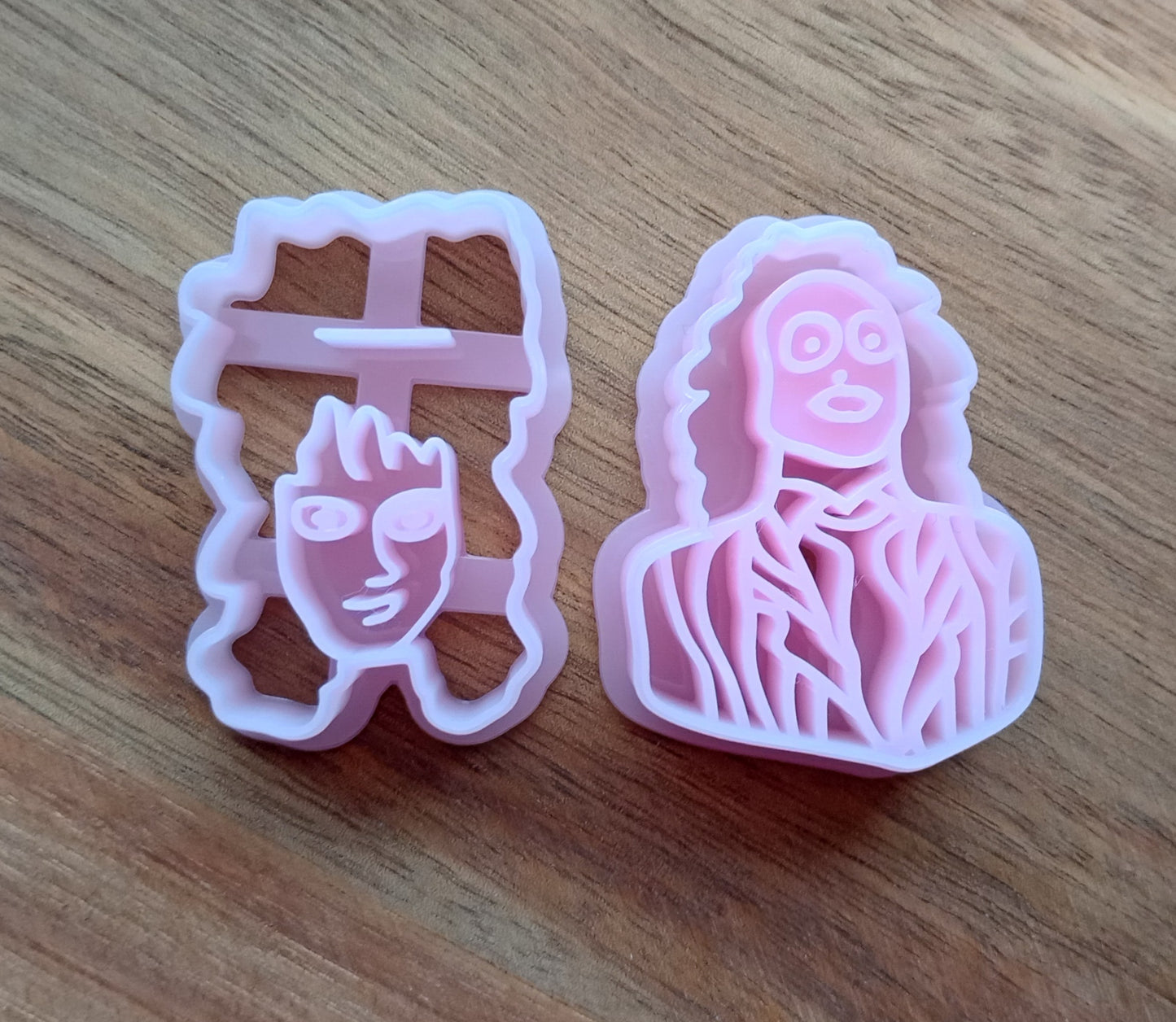 Beetle Juice | Lydia | Halloween Man And Woman | Scary Movie Characters | Polymer Clay Cutter
