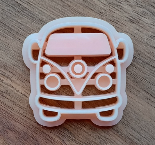 Hippie Camper Van | Retro Wagon | Boho Camper | Polymer Clay Cutter