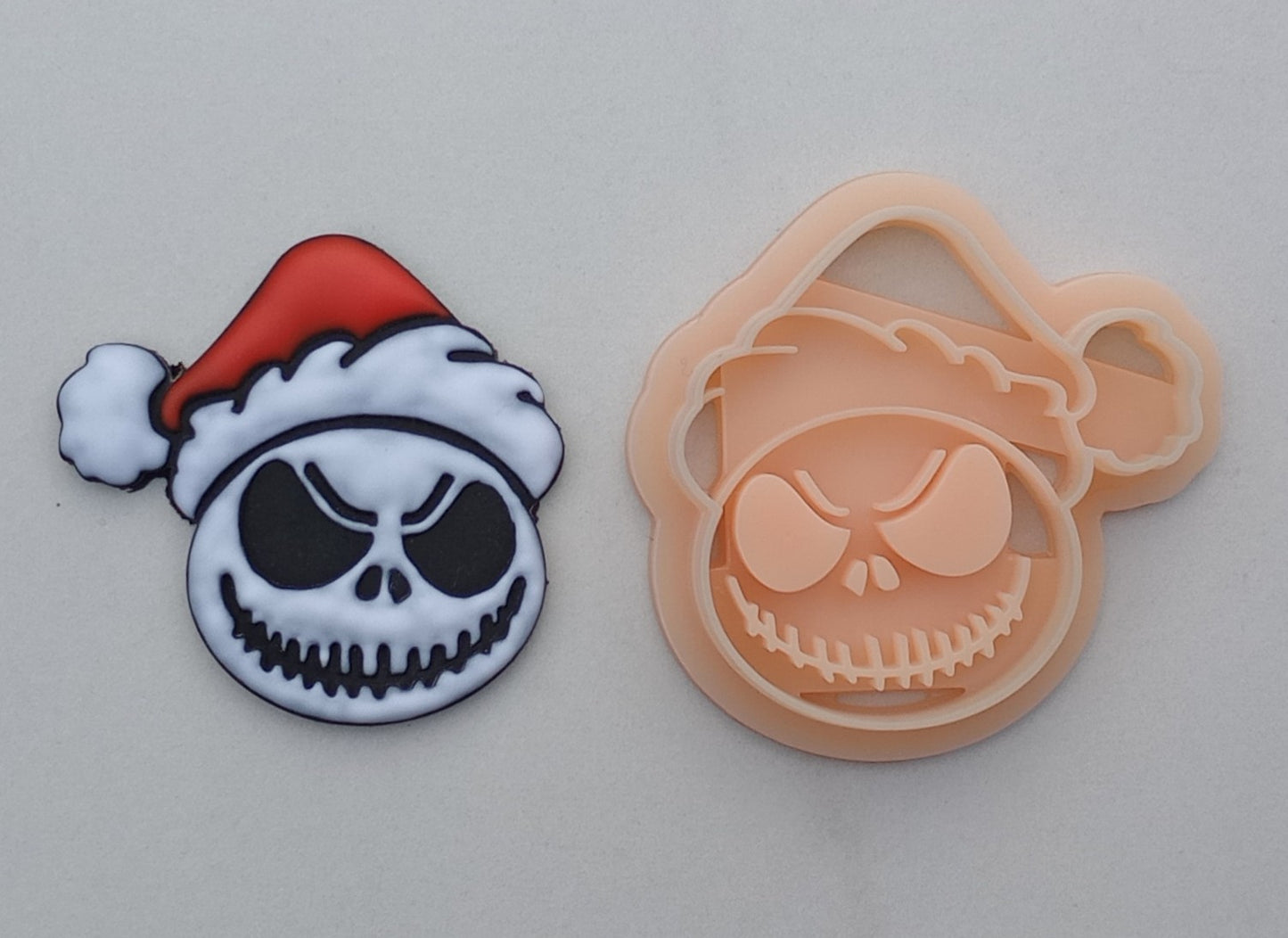 Jack Skellington In Santa Hat | Jack | Christmas | Nightmare Before Christmas | Polymer Clay Cutter