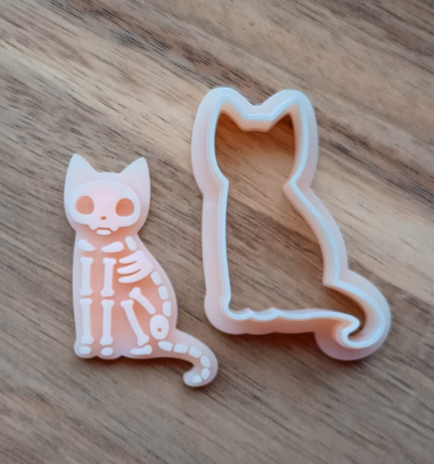 Skeleton Cat | Cat Clay Cutter | Cat Skeleton Stamp | Polymer Clay Cutter