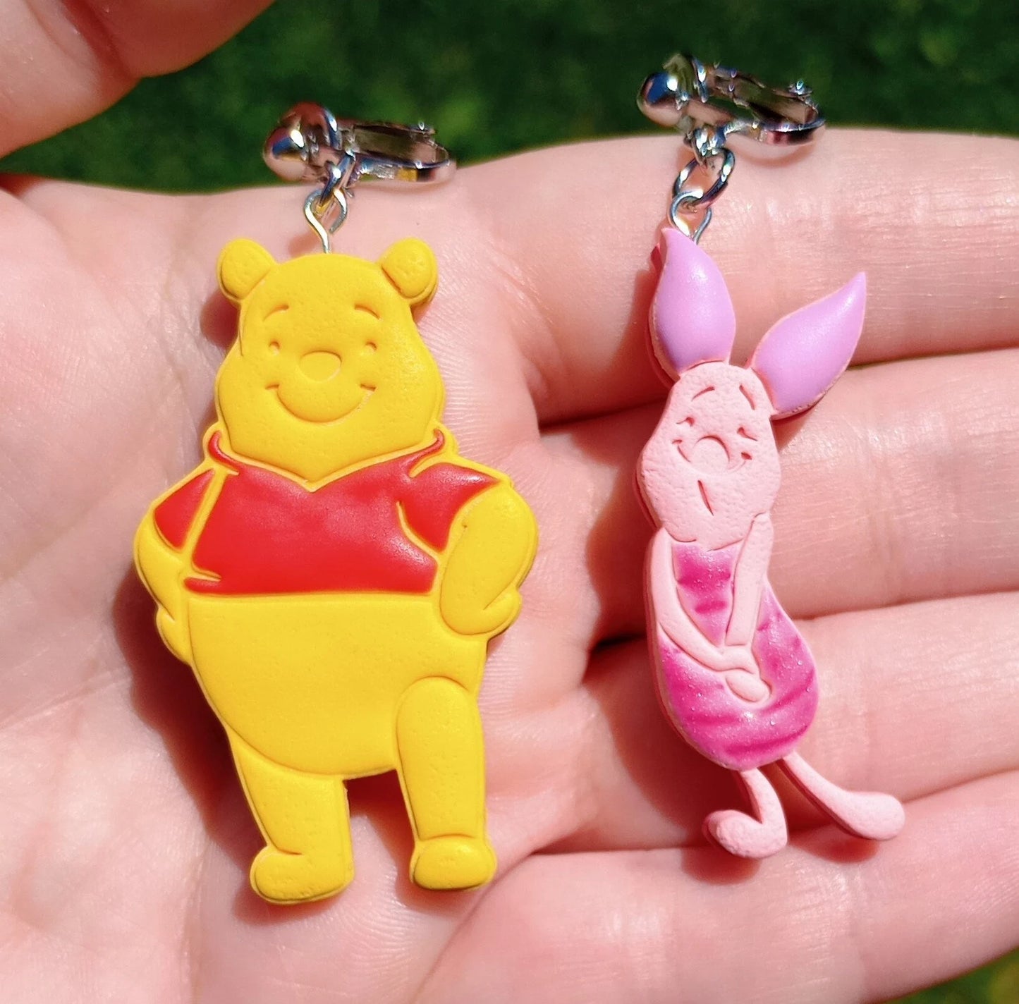 Teddy Bear | Tiny Pig Friend | Pooh | Piglet | Keychain | Pendant | Polymer Clay Cutter